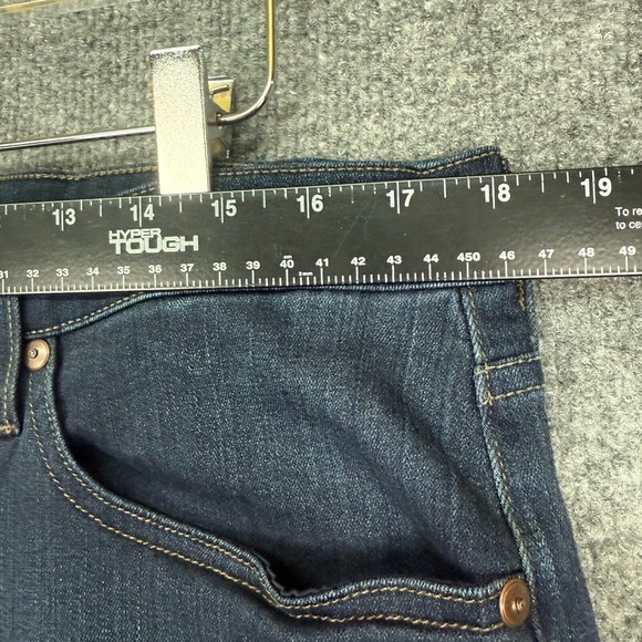 Paige Jeans Womens 36 Blue Federal Straight Dark Wash High Rise Stretch Preppy - Picture 5 of 14